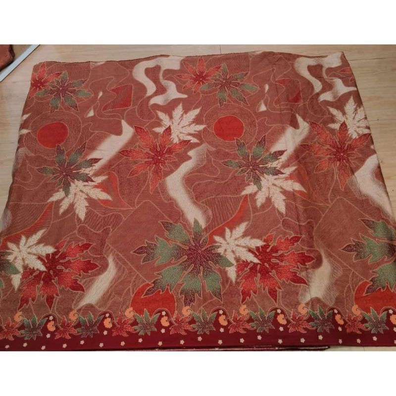 Kain Batik Laweyan Solo motif daun pepaya ( Primissima )