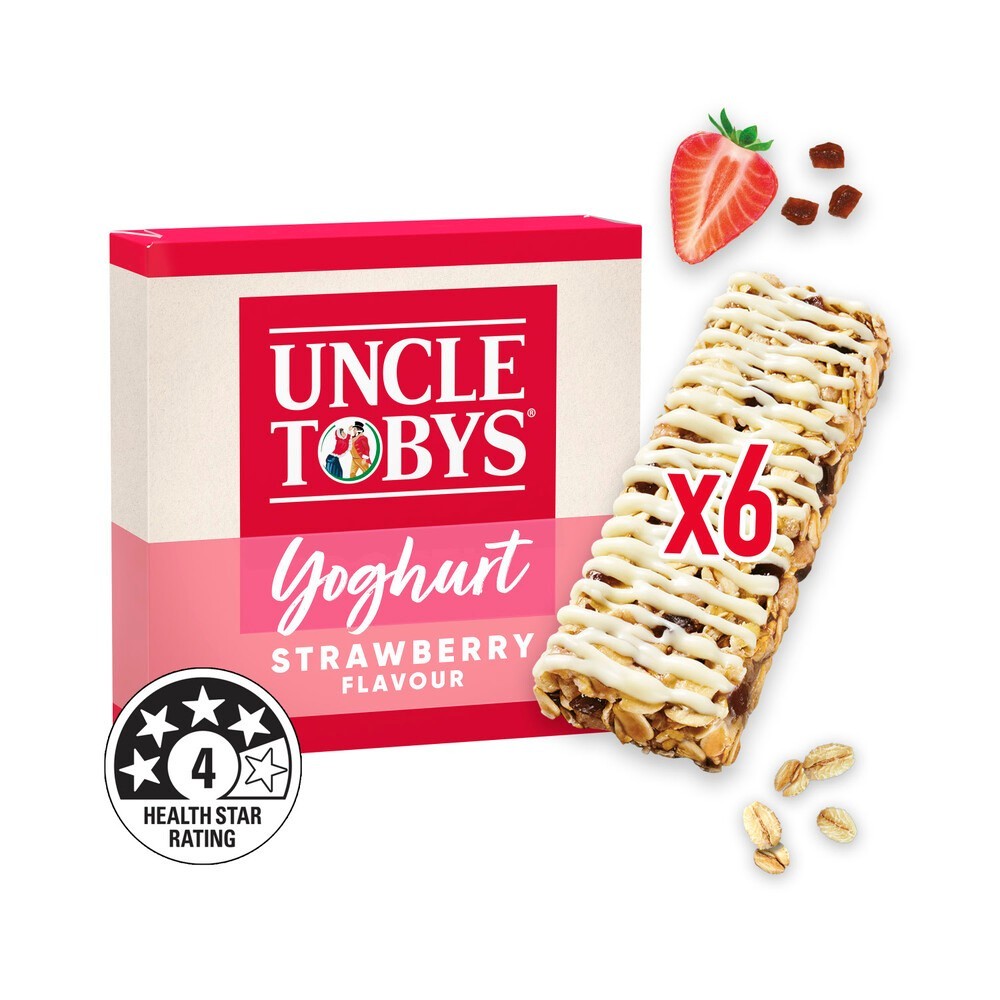 

Uncle Tobys Muesli Bar Isi 6 per Pack All Variant dari Australia