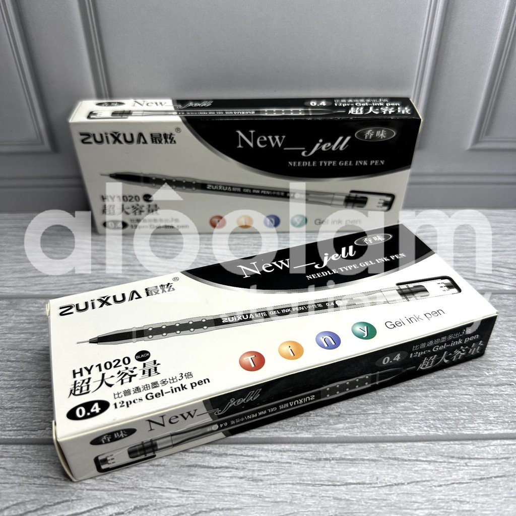 

SELUSIN ( 12 PCS ) New Gel Pulpen Zuixua 0.4 mm Gel Pen Zuixua / Van-Art 0.4mm