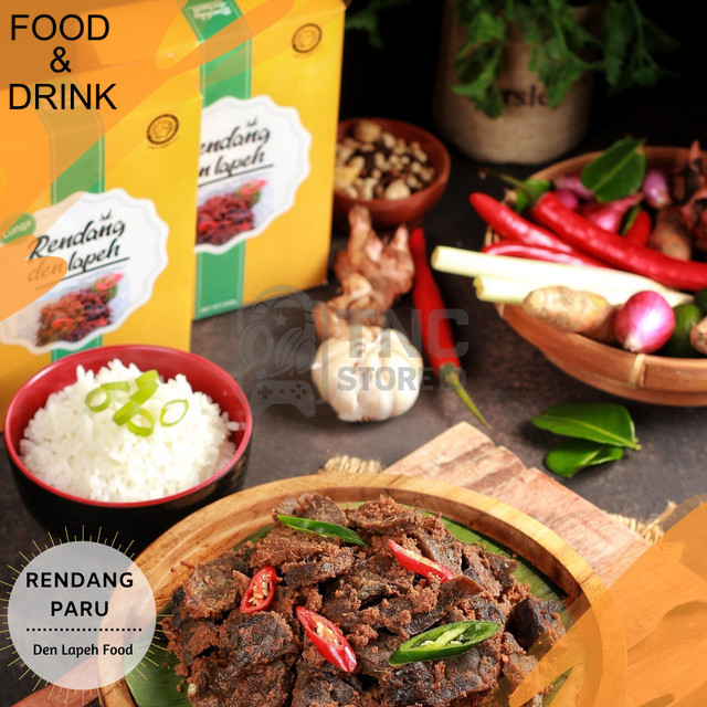 

Makanan - Rendang Paru Asli Padang Rendang Premium