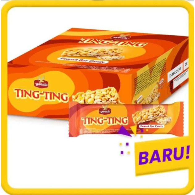 

TING-TING Peanut BAR Candy Dapat 12 PCS Dalam 1 BOX