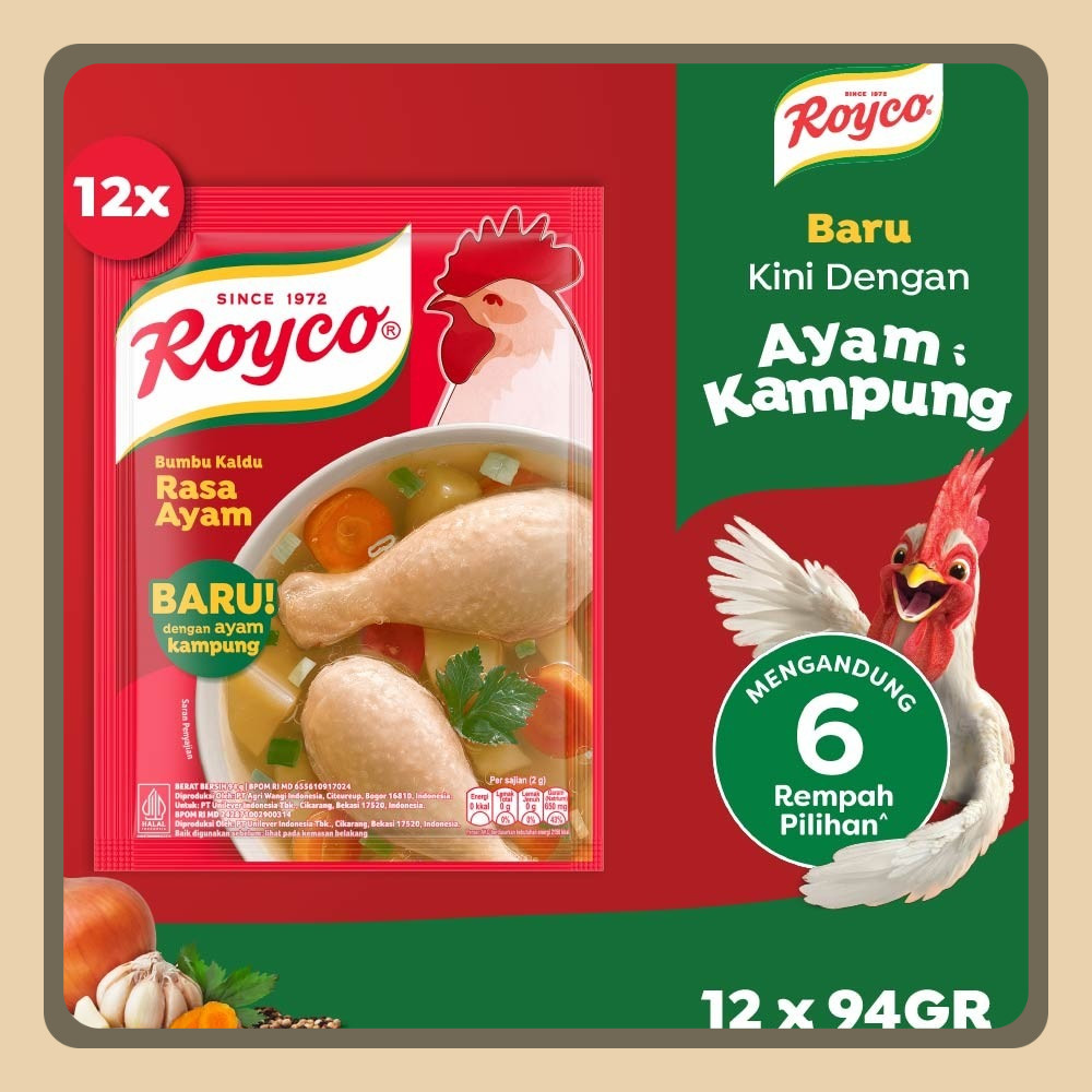 

Royco Penyedap Bumbu Kaldu Ayam 94g (Isi 12)