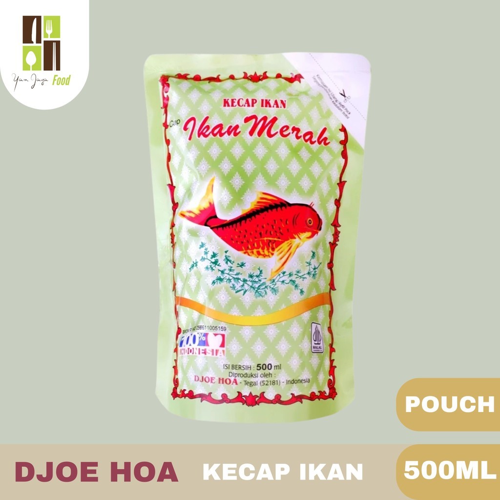 

Djoe Hoa Kecap Ikan / Kecap Sari Ikan / Cap Ikan Merah / Pouch / Kecap Ikan Jadul / 500ml