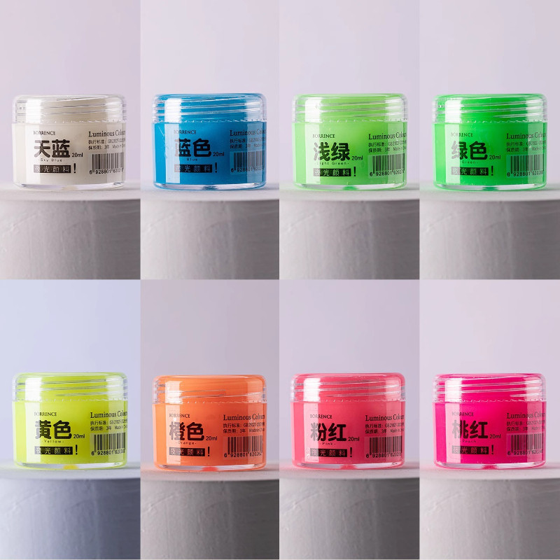 

20ml Luminous Pigment Bright and Long-lasting Glow for Hand-painted Graffiti Art Creation DIY Clothing Festival Decoration