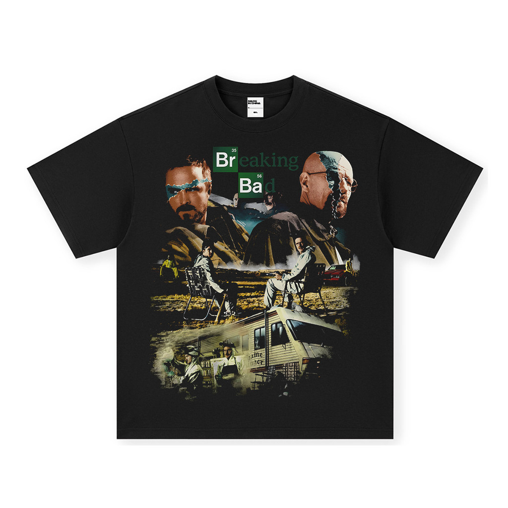 Bootleg Korea Style T-shirt Oversize Kaos pria dan wanita  leher bulat
