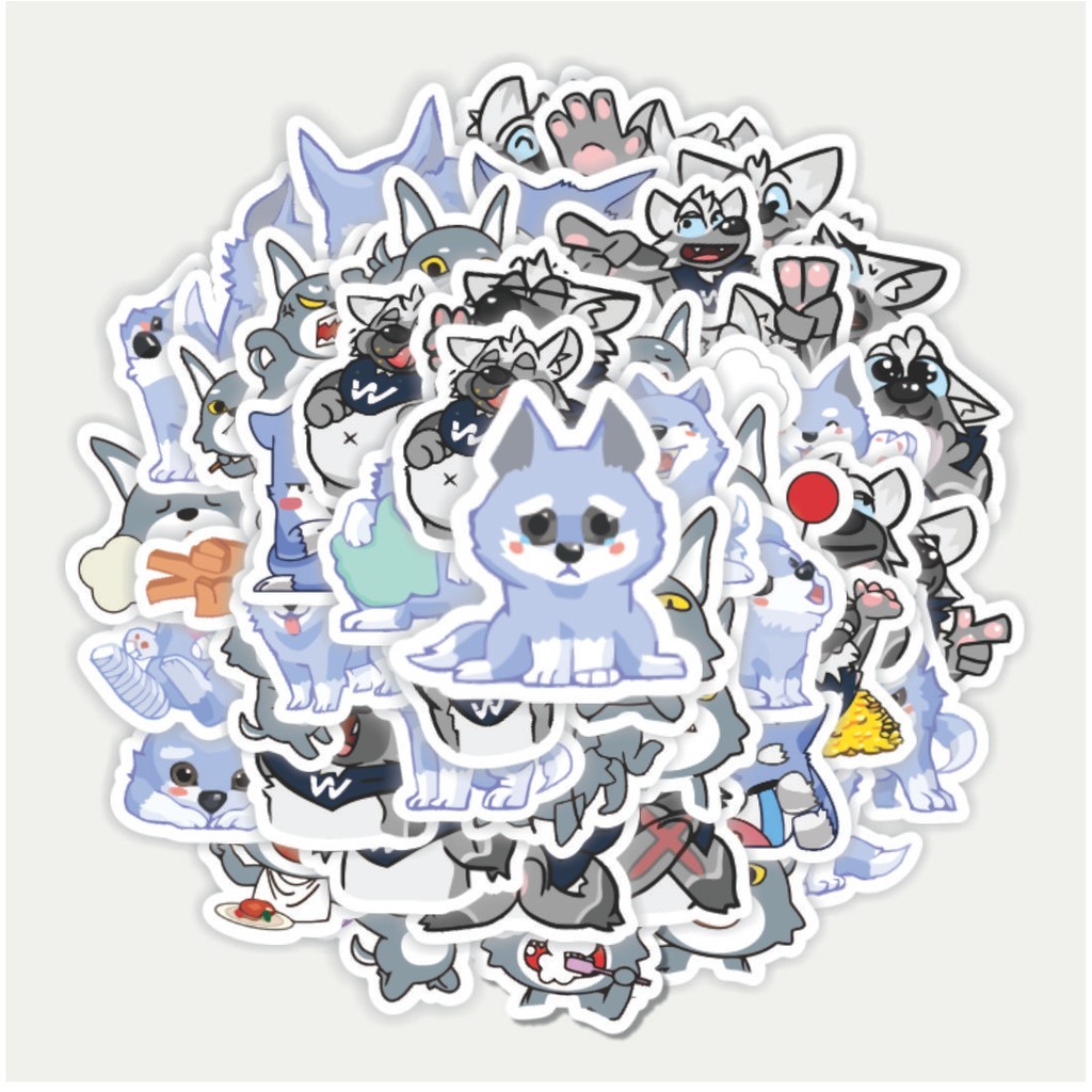 

Sticker Pack Stiker Hewan Serigala | Sticker TUMBLR | Stiker LAPTOP KOPER HELM