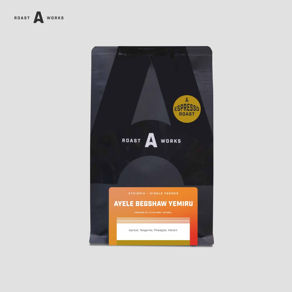 

Ethiopia Single Farmer Ayele Begshaw Yemiru Lot. ET-24-0369 Heirloom Natural (Espresso) - A Roastworks - Biji Kopi