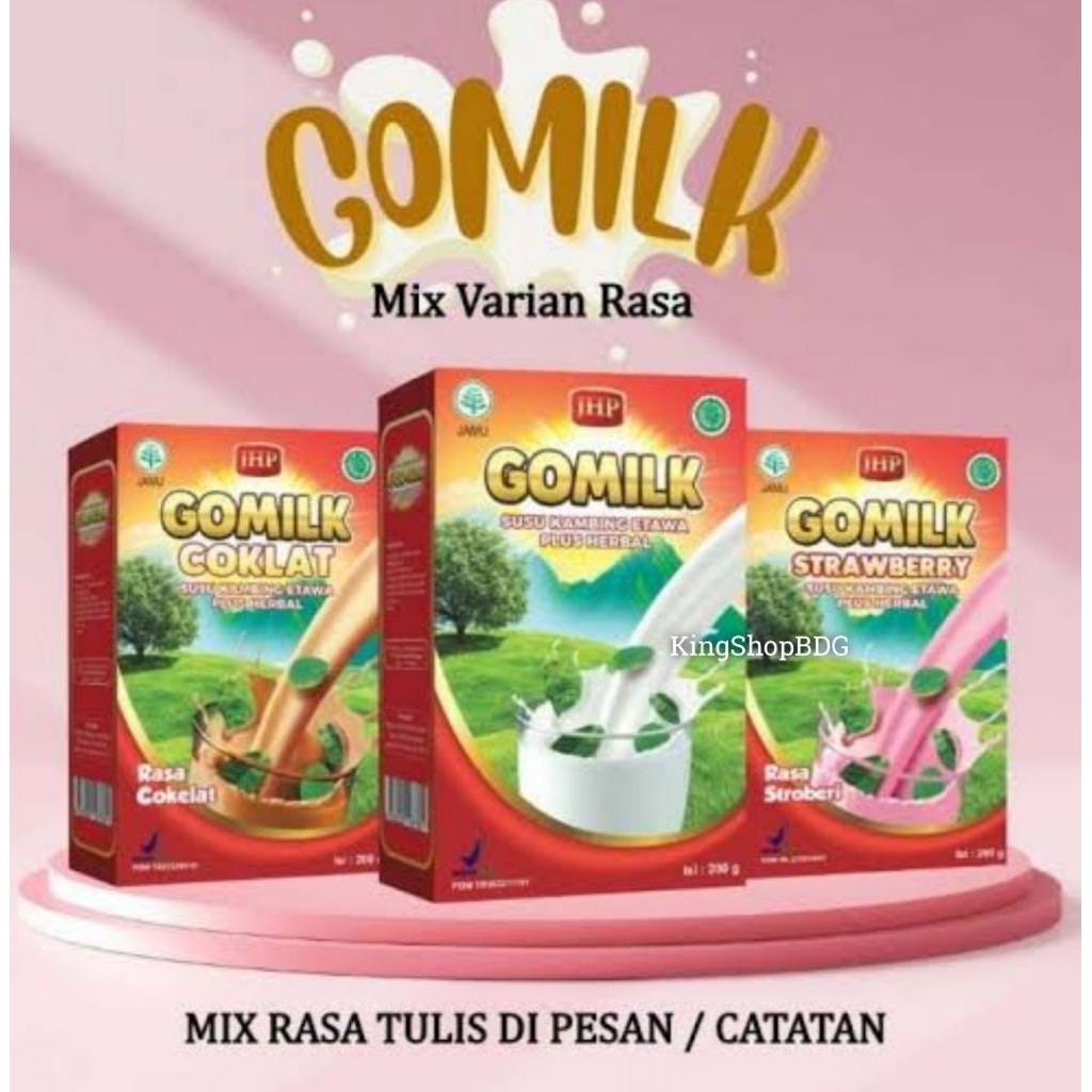 

PAKET HEMAT 3 BOX Gomilk Susu Kambing Etawa Plus Herbal Pertama