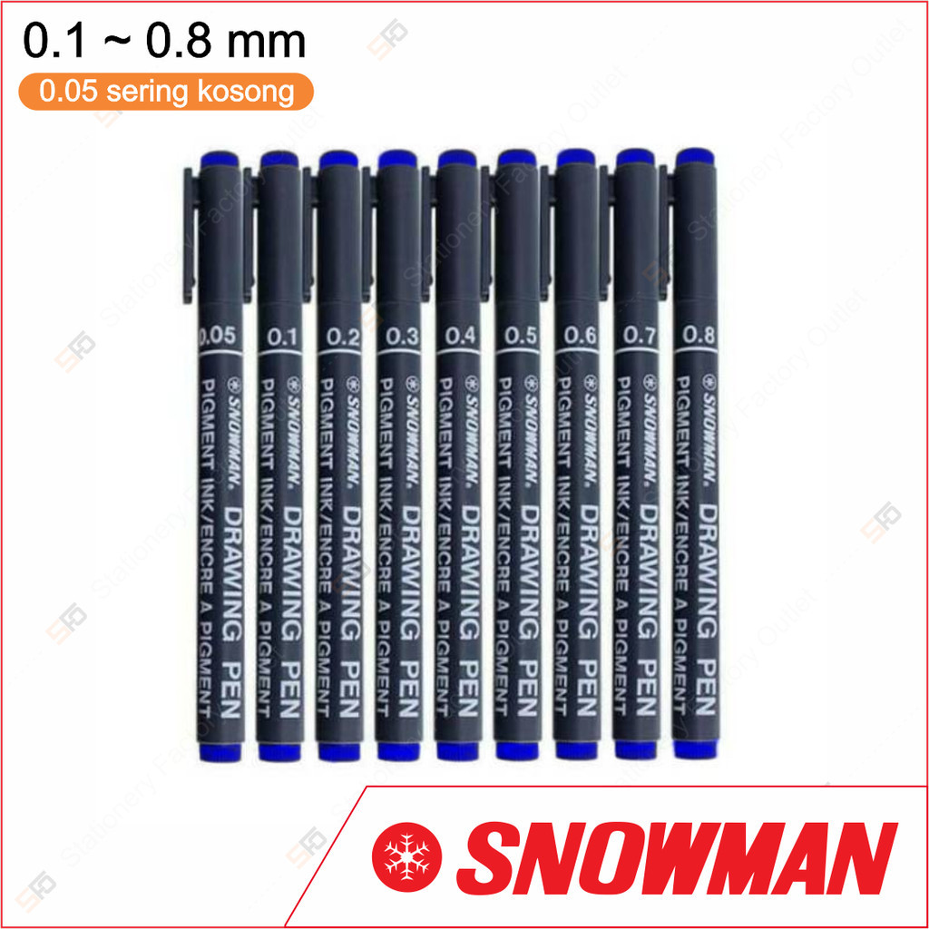 

KlikIniAja Drawing Pen Snowman - Tinta Biru