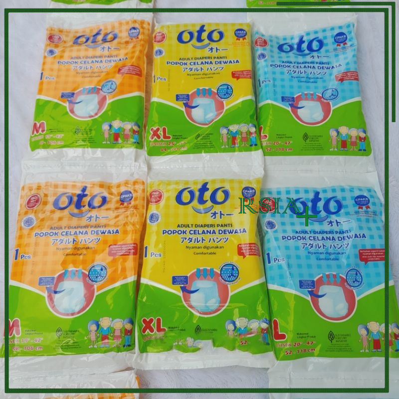 POPOK DEWASA OTO M L XL Diapers Dewasa Oto /Pcs RSIA