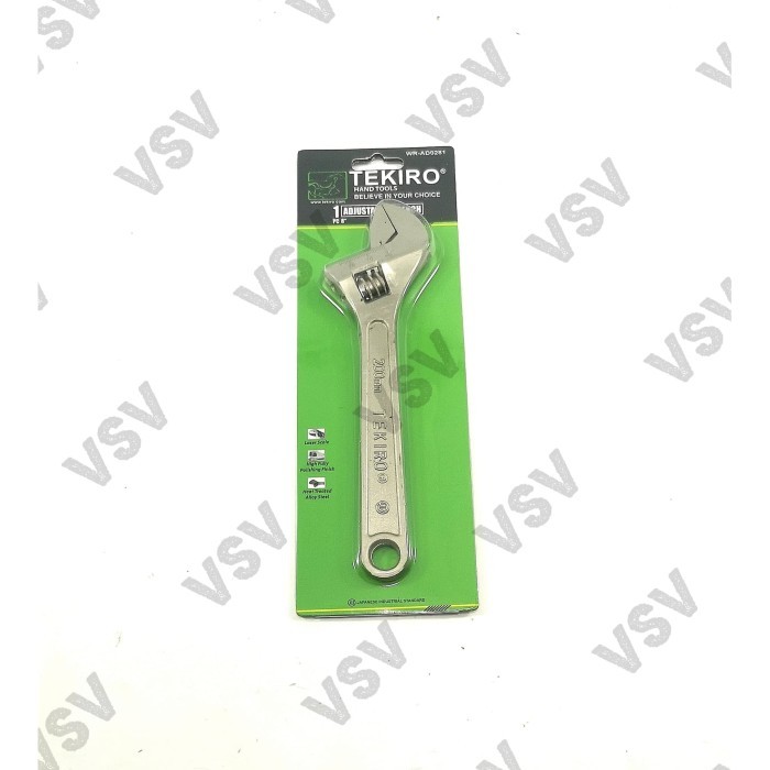 TEKIRO Kunci inggris 8" [200mm] adjustable wrench 8" TEKIRO