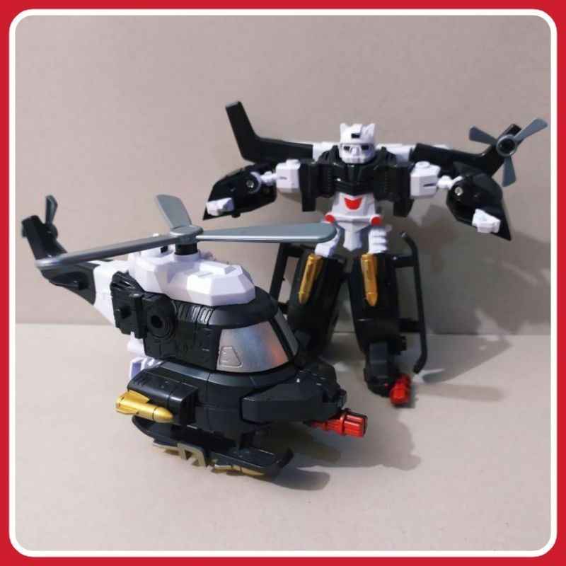 mainan HELIKOPTER bisa berubah menjadi robot / ST 24 RB 34 TOOBOTT 2 DEFORMATION HELICOPTER