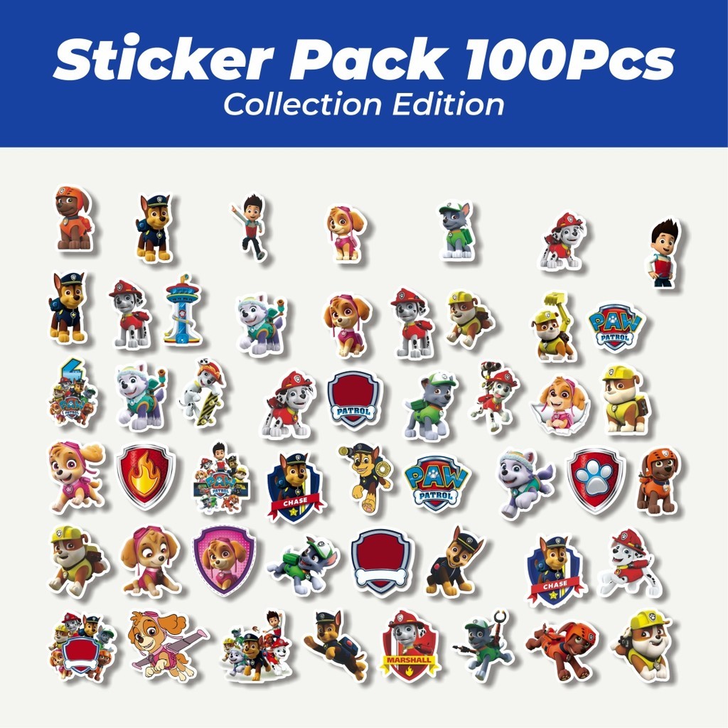 

Hot Stiker Kartun Paw Patrol Series 2 Lucu Anti Air Stikers Berperekat Waterproof Sticker Decal Buat Motor Helm Buku Journal Koper Casing HP Laptop Botol Minum