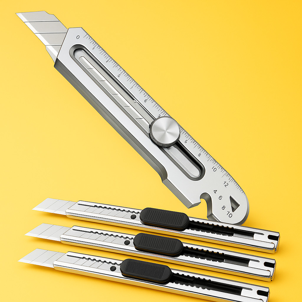 

Cutter Pisau Tajam Besar Kater Baja Stainless Anti Karat Bahan Kuat Tebal Bagus Multifungsi