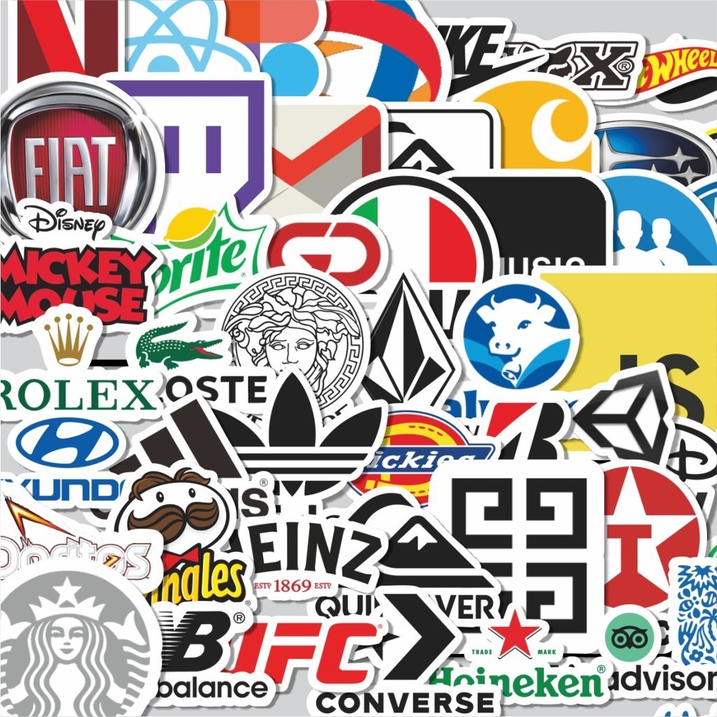 

Stiker Cutting Pack Sticker Motif logo Sticker Isi 100Pcs Series Aesthetic Lucu Keren Untuk Koper Bahan Vynil