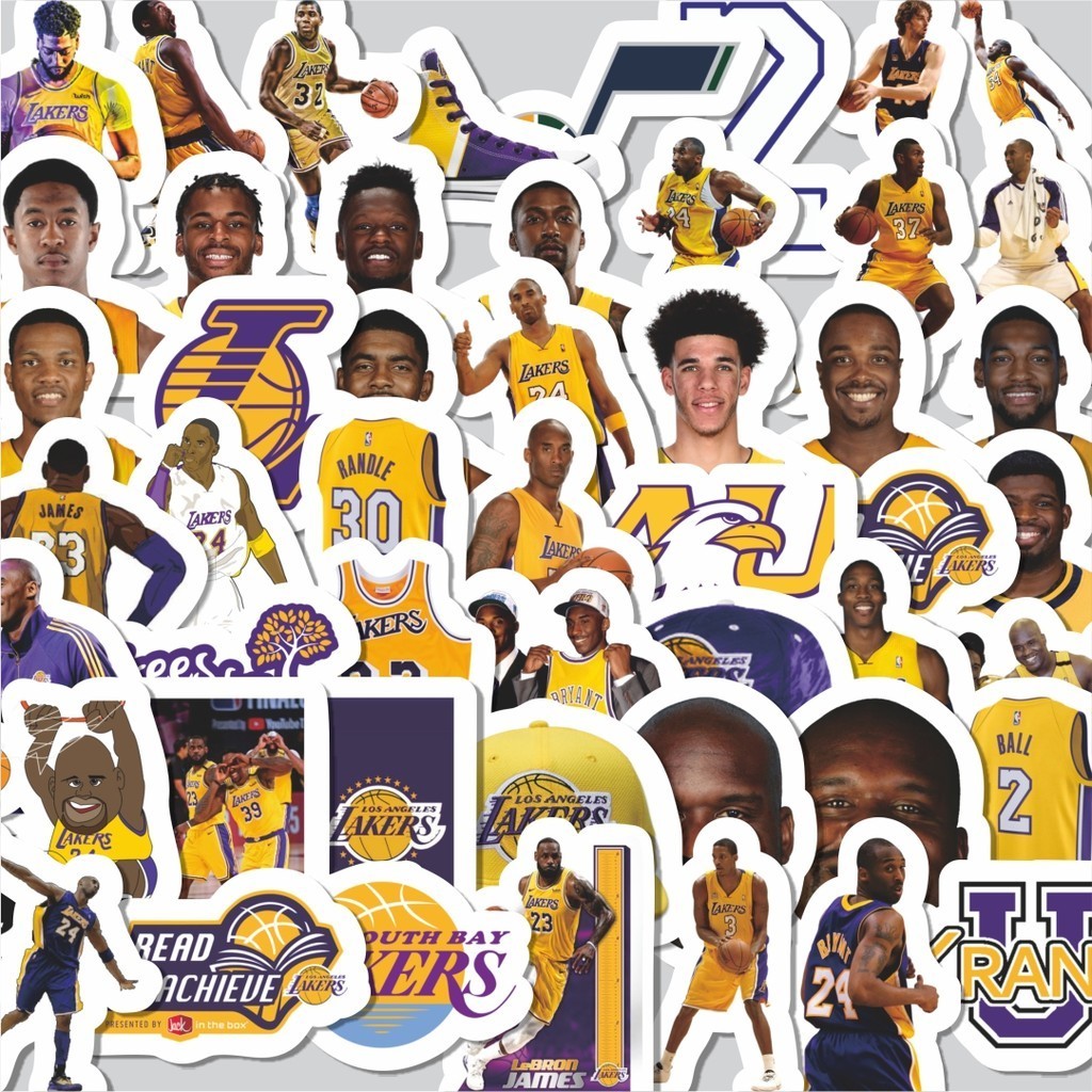 

Stiker Cutting Pack Stiker Lakers Pemain Basket NBA Stiker Isi 100Pcs Series Aesthetic Lucu Keren Untuk Koper Bahan Vynil