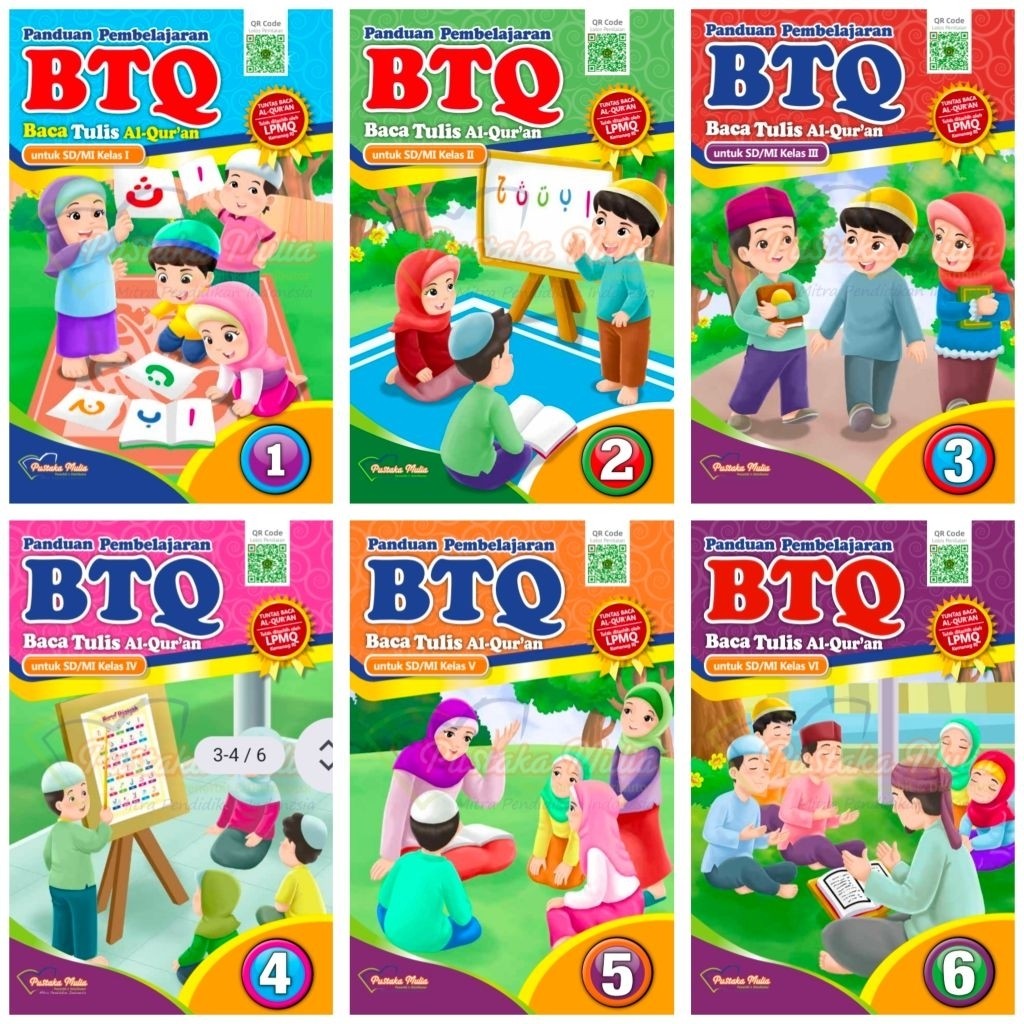 NEW Buku BTQ untuk SD/MI kelas 1-6 KM revisi Pustaka Mulia PREMIUM