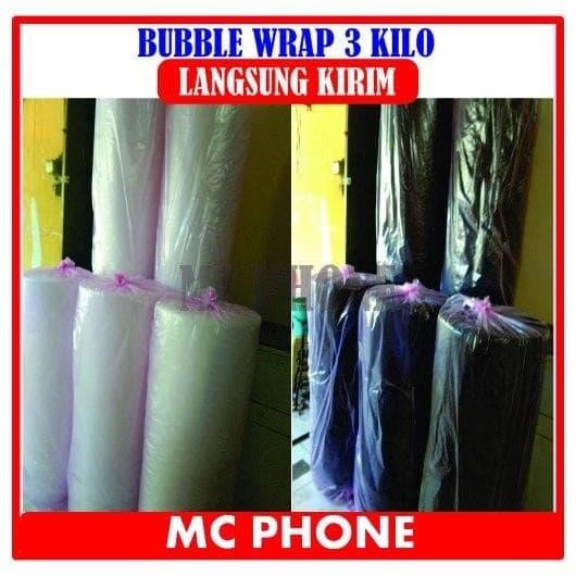 

BUBBLE WRAP 3 KG UKURAN 1,25 M x 50 M - Putih, 3Kg [terlaris]
