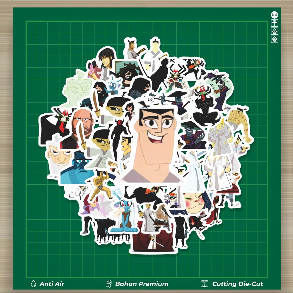 

HOT 50 PCS STIKER Sticker Kartun Samurai Jack Sticker Stiker Fashion Cars Decal Dingin Kartu Album Custom Vinyl Anti Air- Sticker Aesthetic Buku Journal Koper Casing HP Tablet Laptop Helm Motor Botol Minum