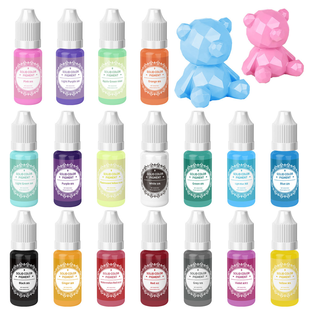 

30 Colors 10ml Macaron Solid Color Pigment Crystal Epoxy Resin Drip UV Glue Dye Cream DIY Handmade Jewelry Crafts Color Mixing
