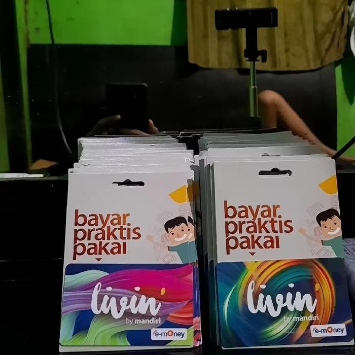 KARTU PARKIR TOL E MONEY TOLL MANDIRI MURAH KARAKTER LIVIN NEW Card