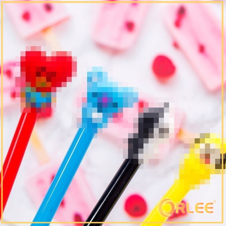 

ORLEEE PENA CUTE BLACK INK GEL PEN CARTOON BALLPOINT SCHOOL STATIONERY PENA IMPORT Y1067