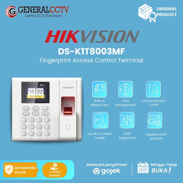 

HIKVISION DS-K1T8003MF Fingerprint Access Control - DS-K1T8003MF Sale