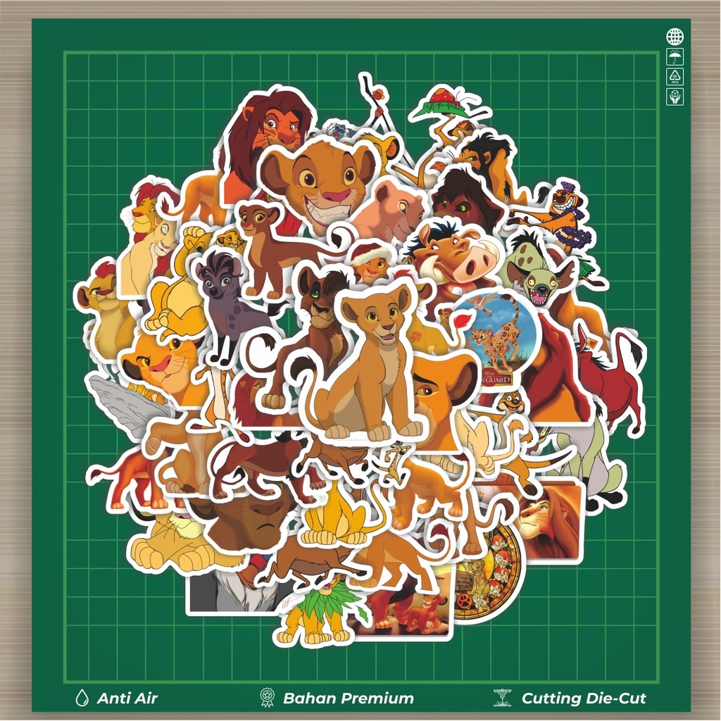 

HOT 50 PCS STIKER Stiker Kartun The Lion King Stiker Fashion Cars Decal Dingin Kartu Album Custom Vinyl Anti Air- Sticker Aesthetic Buku Journal Koper Casing HP Tablet Laptop Helm Motor Botol Minum