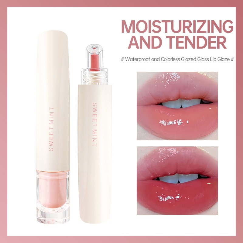 COD SWEET MINT Mirror Water Lip Gloss Protective Essence Moisturizing Lip Balm Lip Tint Watery Lip G