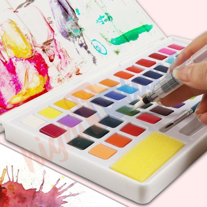 

Hightune cat air warna 12/24/48 warna /alat cat air warna per set - 12 warna set