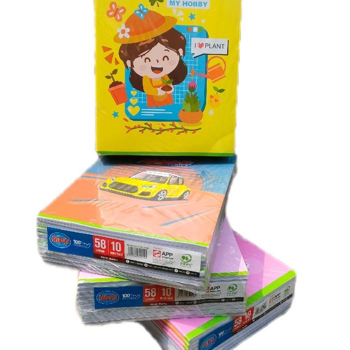 

buku tulis sidu sinar dunia 58 lembar isi 10 dan 5 buku Kertas Stationery Paper - 5 buku