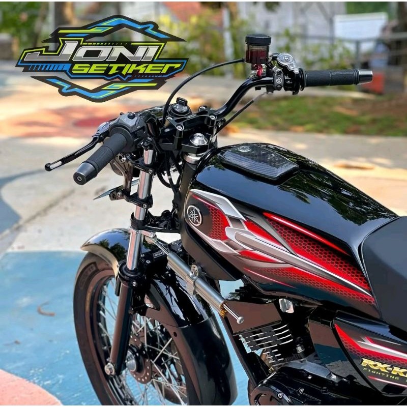 STIKER STRIPING ORI YAMAHA RX KING MERAH 2007 STIKER YAMAHA RX KING 2007 MERAH RX KING MERAH