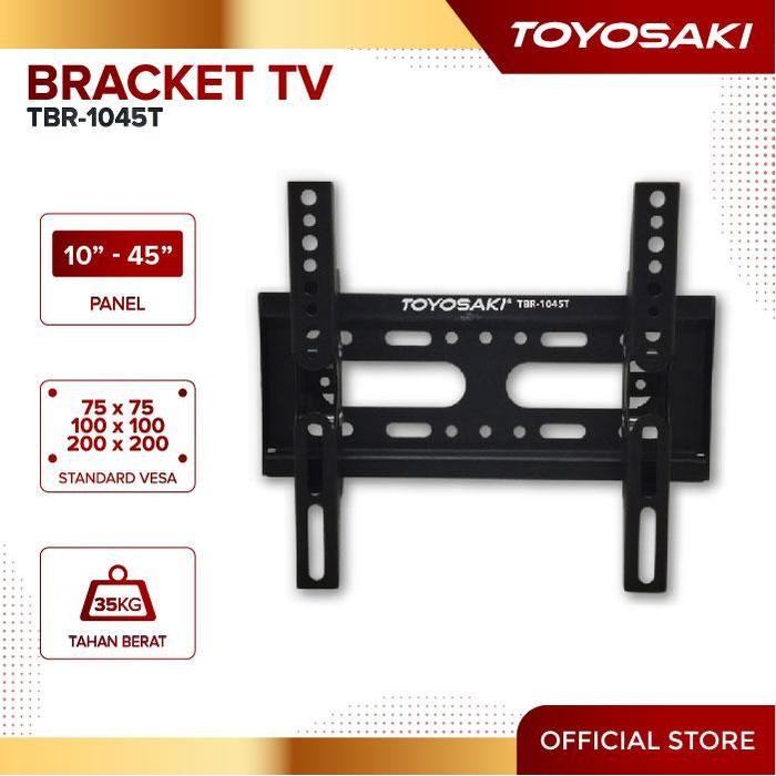 TOYOSAKI TBR-1045T Bracket Televisi Universal 10" - 45" LCD TV LED Plasma PC Monitor + Water Pass Ti