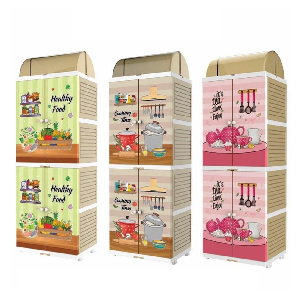 (KARGO) Naiba 4002 - Mini Dish Rack | Lemari sayur Plastik | Rak Piring Naiba | Rak Sayur | Lemari D