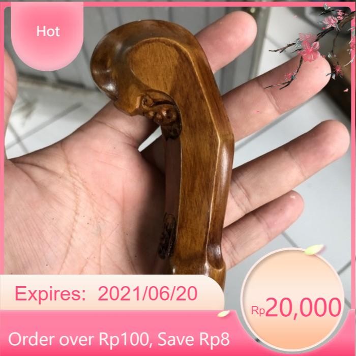 Gagang pusoko Handle pusoko Solo Kayu Cendana Kayu Sono Kayu Jati Halusan - JATI LR16