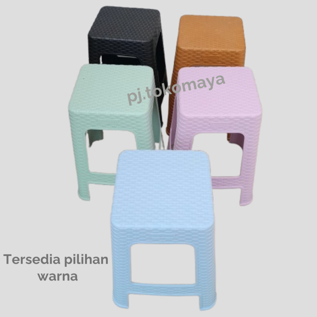 Kursi Plastik Motif Rotan Motif Anyam/ Kursi Baso Segi Rotan Plastik Kursi Taman Kursi Bakso Plastik