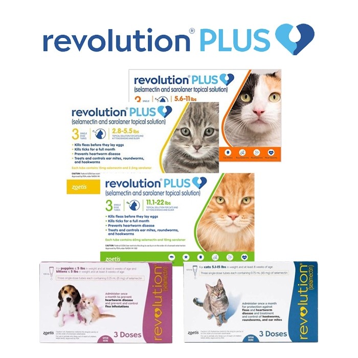 Obat Kutu Tetes REVOLUTION CAT PLUS Obat Kutu Kucing