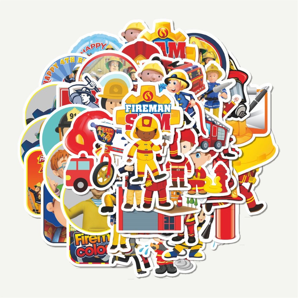 

Sticker Pack Stiker Fireman Sam Series [Seri Pemadam Kebakaran] | Sticker TUMBLR | Stiker LAPTOP KOPER HELM
