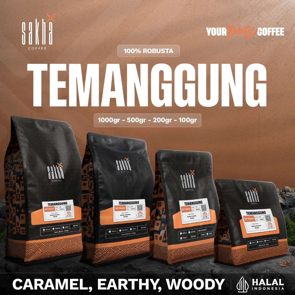 

COD Kopi Robusta Temanggung Coffee Bean Espresso Roasted Beans Biji Bubuk