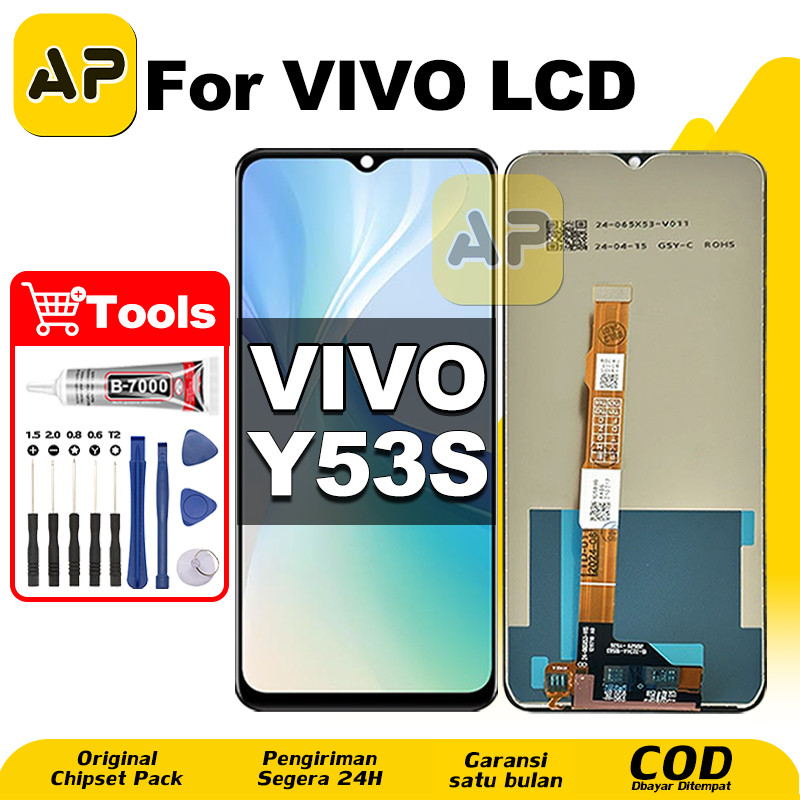 LCD VIVO Y53S hp Layar Sentuh Fullset Glass Touchscreen Digitizer COD
