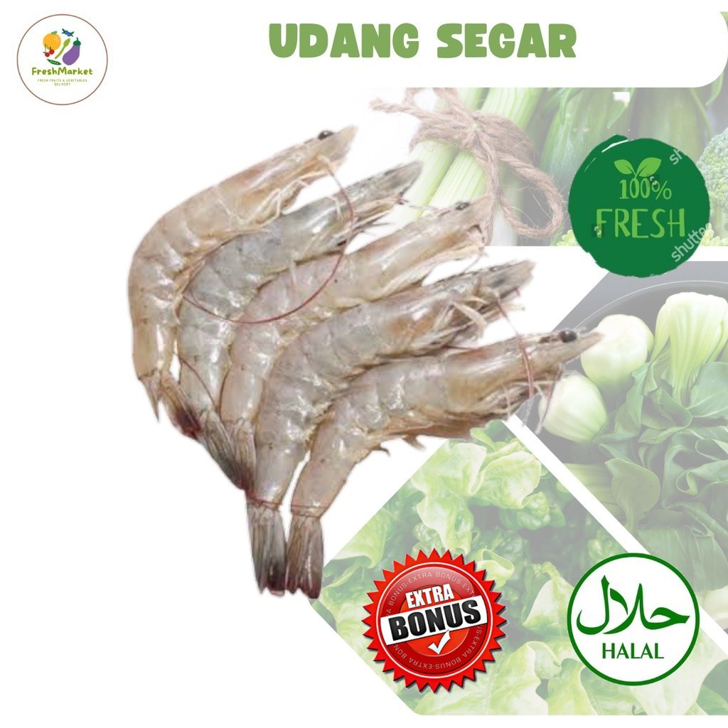 

Udang Vaname Segar 1 Kg Sayurinstant