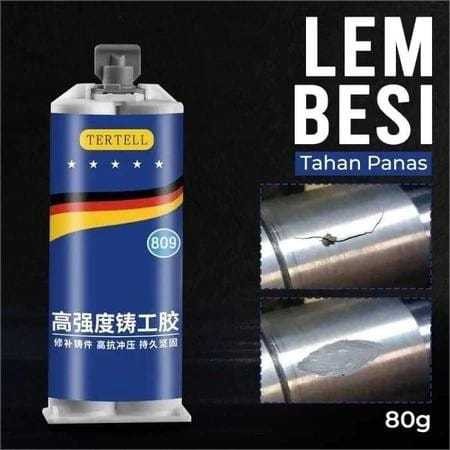 Lem Besi AB TERTELL 100ML Tahan Panas Industrial Metal Repair Glue / Lem AB SUper Kuat / Lem Perekat