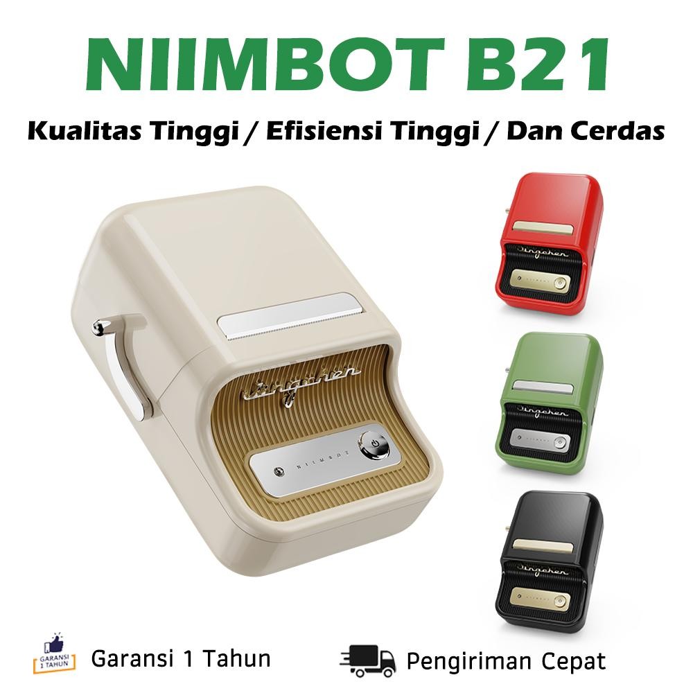 

NIIMBOT B21 Pencetak Label Termal, Printer Label Portabel Bluetooth Tanpa Tinta dengan