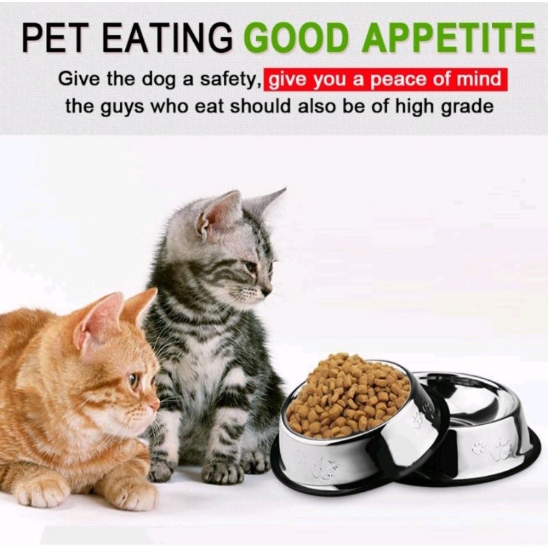Stainless Mangkuk/bowl makan kucing