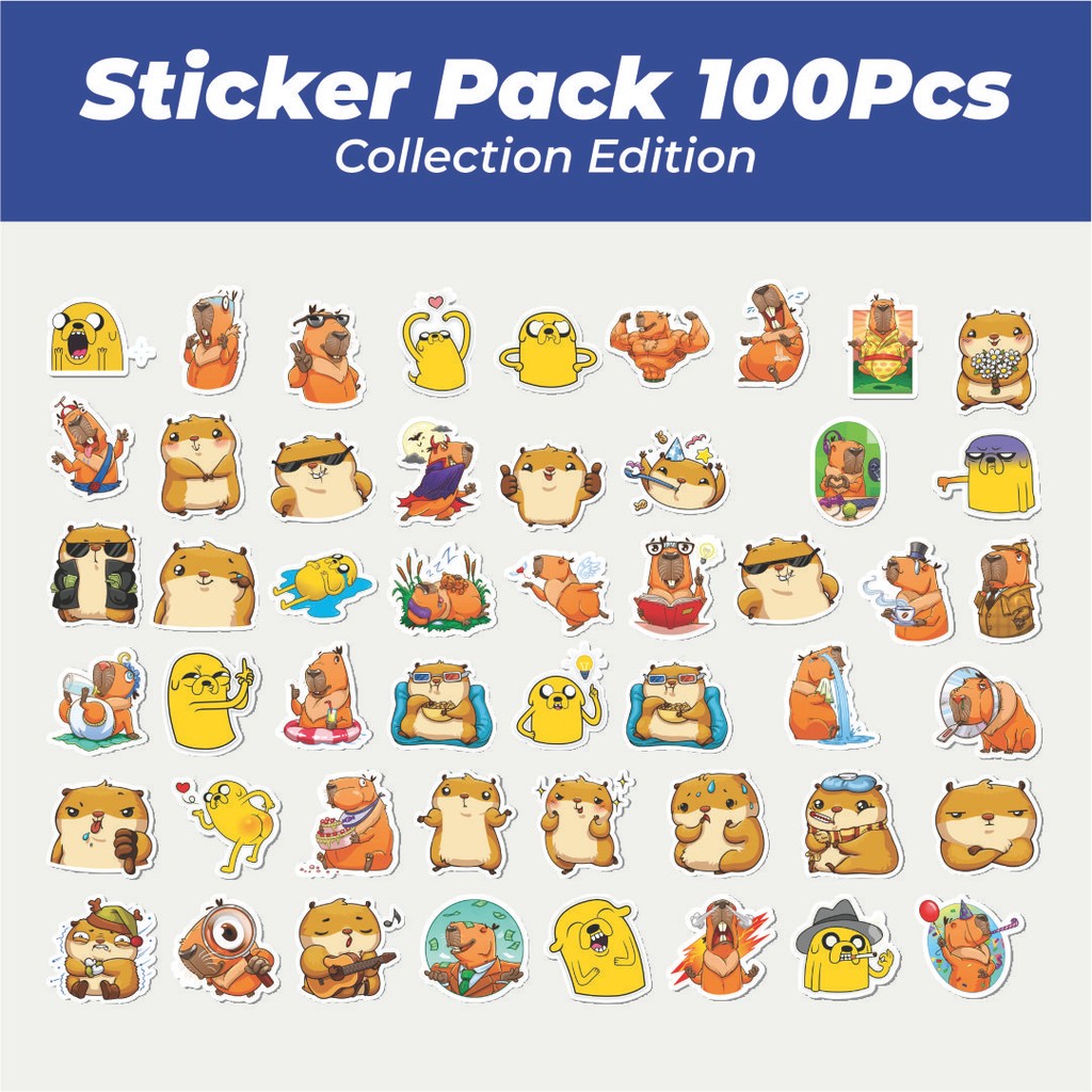 

Hot Stiker Hewan Hamster Kawaii Lucu Anti Air Stikers Berperekat Waterproof Sticker Decal Buat Motor Helm Buku Journal Koper Casing HP Laptop Botol Minum