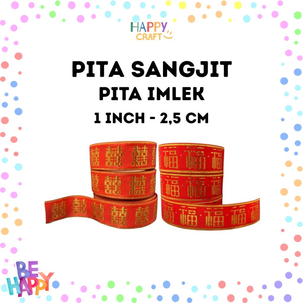 

Pita Imlek Sincia FU Shuangxi XI Sangjit Pita Wedding 1 inch (2,5 cm)