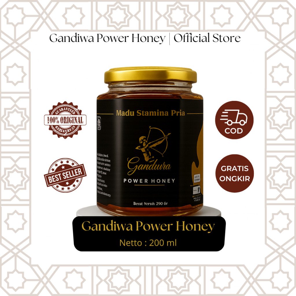 

- 100% Madu herbal kesehatan pria gandiwa Power honey BPOM