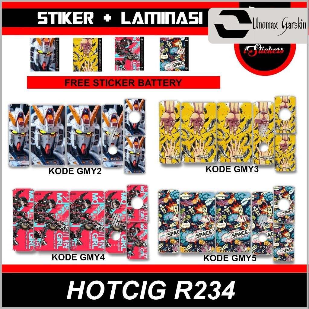 

[UNOMAX GARSKIN] Terlaris Garskin Hotcig R234 Blue Fire Bisa Custom dan Bayar ditempat