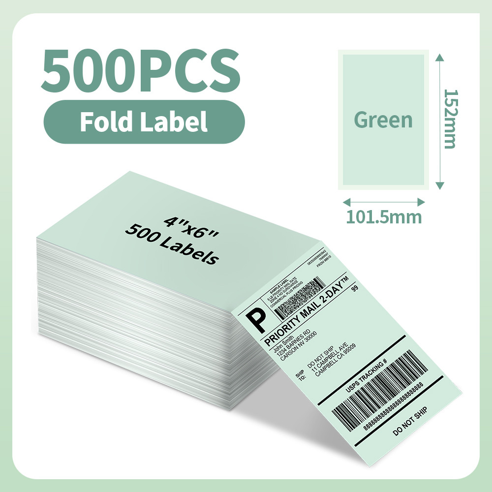 

Phomemo 241BT 246S Thermal Label Printer Paper 100x150mm Fan-Fold Labels Shipping Supplies for Package Adress Business