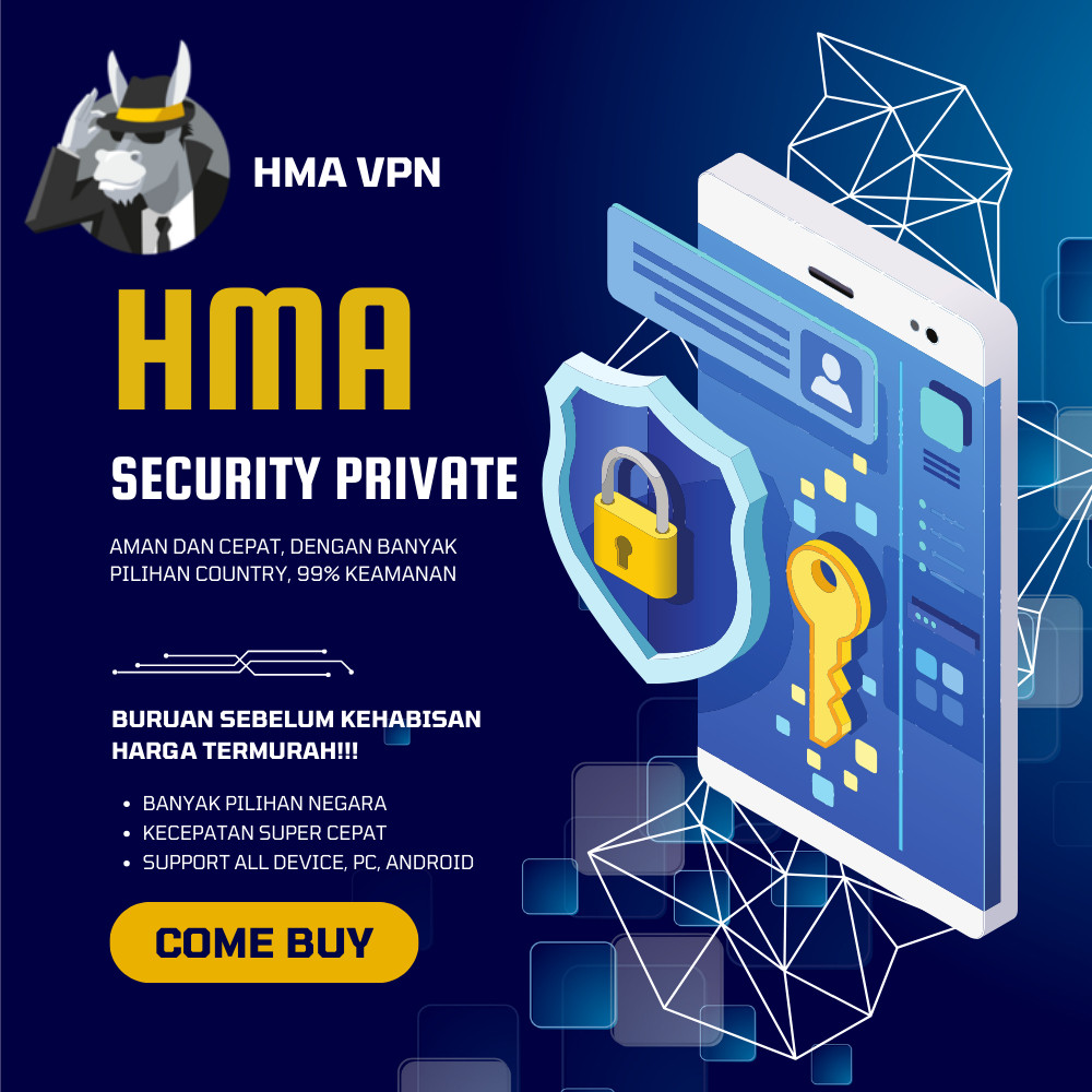 VPN HMA 1Hari Hingga 1Minggu TERBAIK DAN TERCEPAT HMA VPN Private Premium Full Garansi